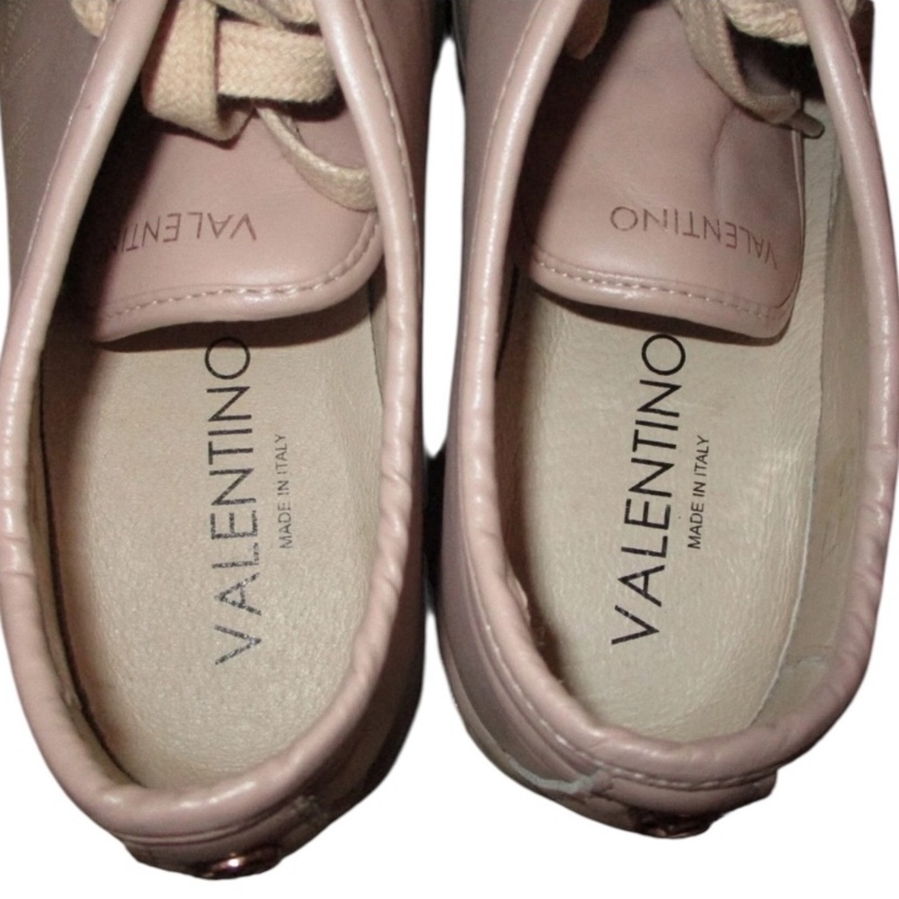 Valentino Pink Nude Lace-Up Platform Sneaker size 7 - Picture 7 of 8